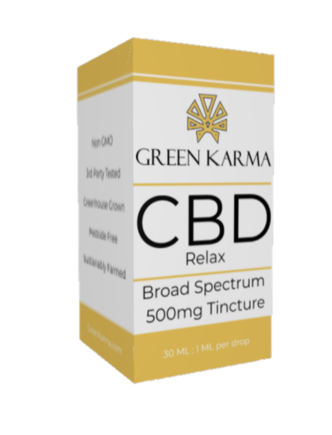 Relax - Broad Spectrum Tincture 500mg CBD